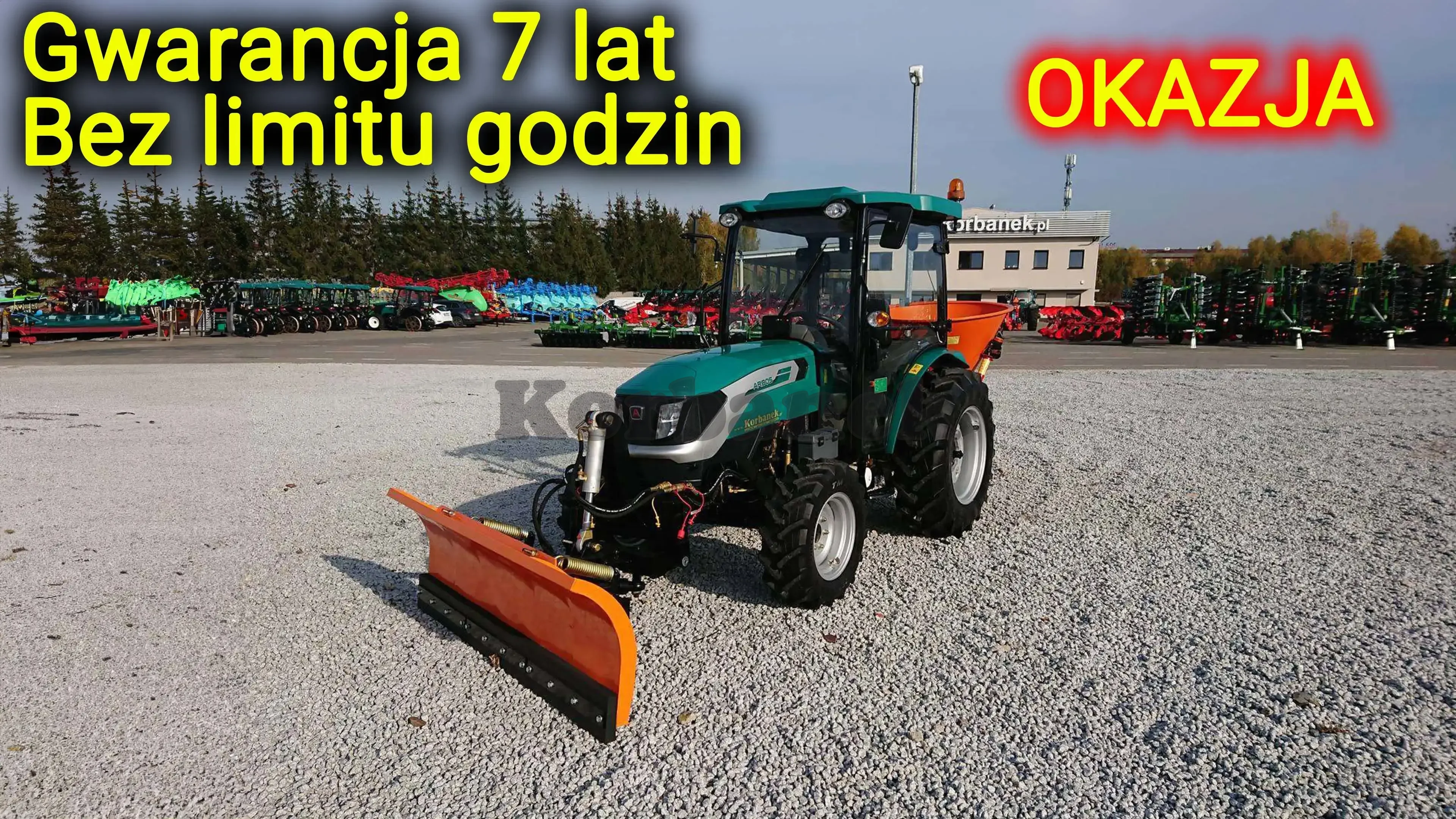 Zestaw komunalny Arbos 2040 + spychacz Hydramet + posypywarka Dexwal