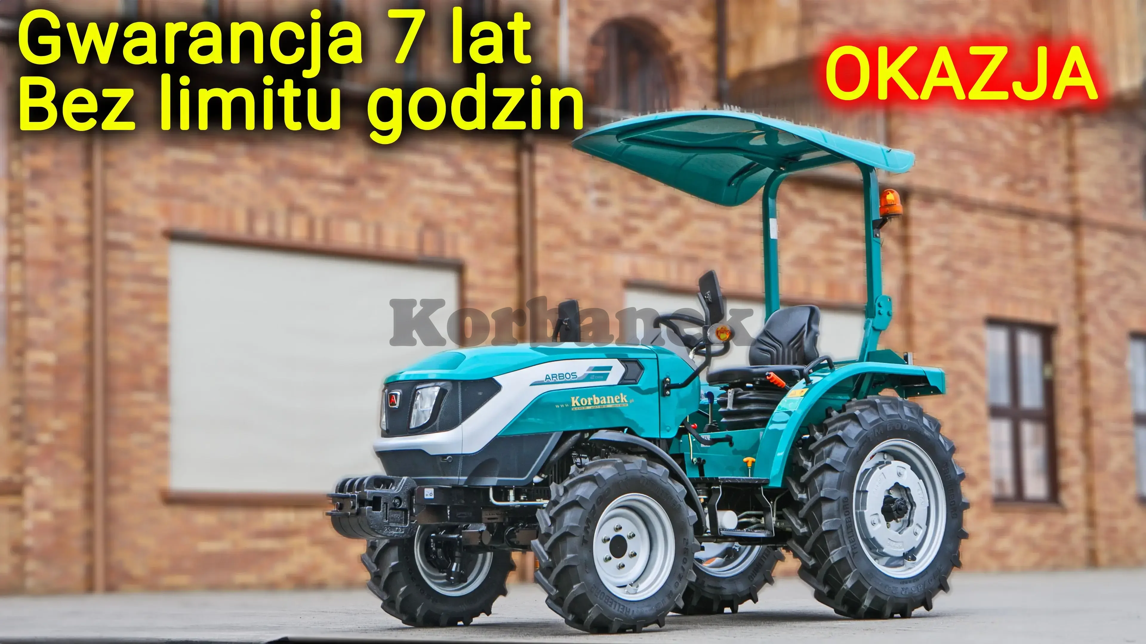 Ciągnik Arbos 2025 Stage V bez kabiny