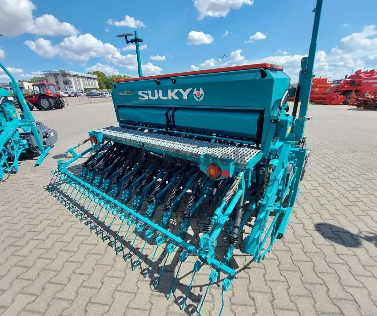 Agregat uprawowo-siewny siewnik zbożowy mechaniczny + brona wirnikowa SULKY