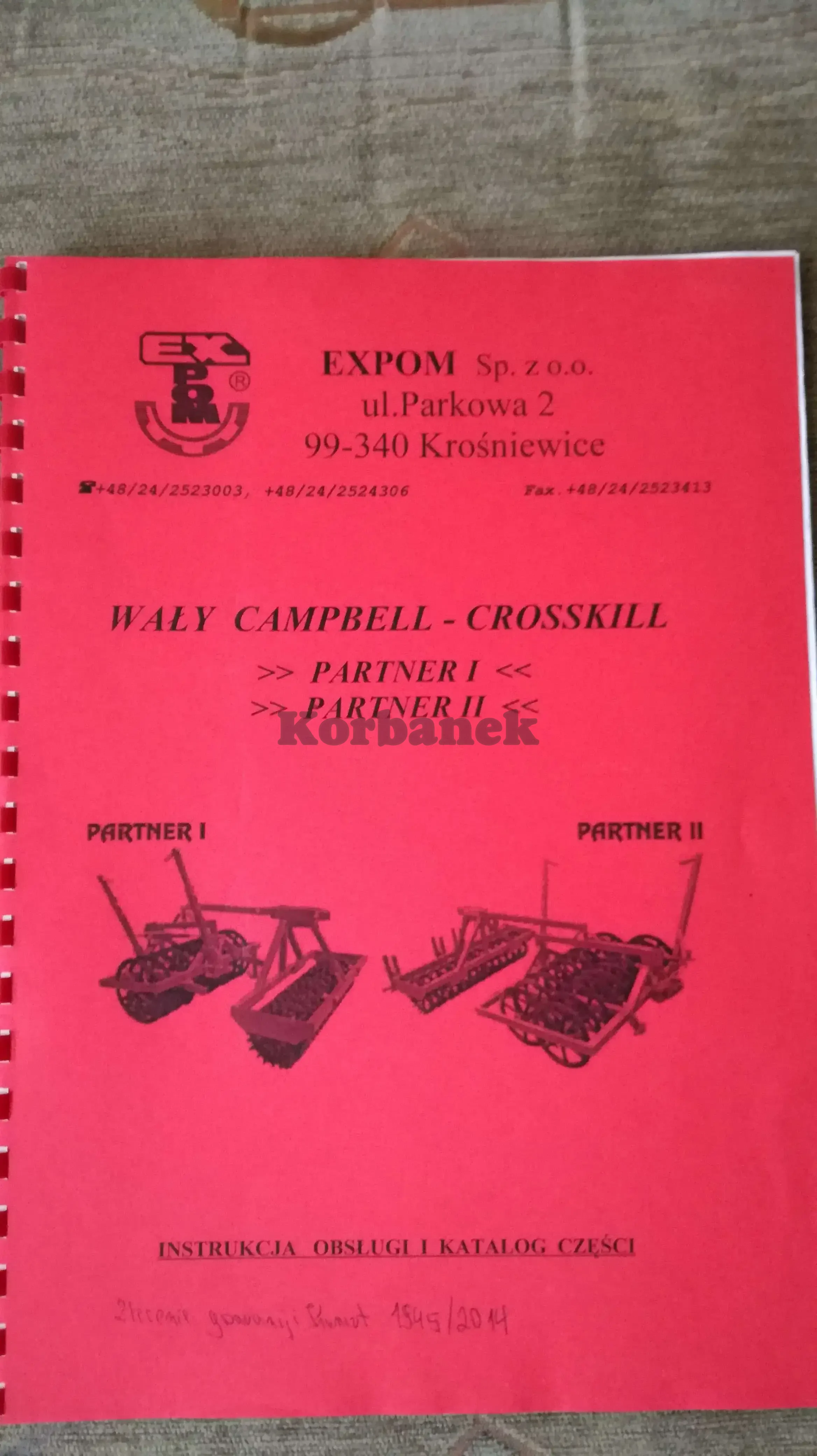 Expom Partner I 2 m campbell, crosskill, wały